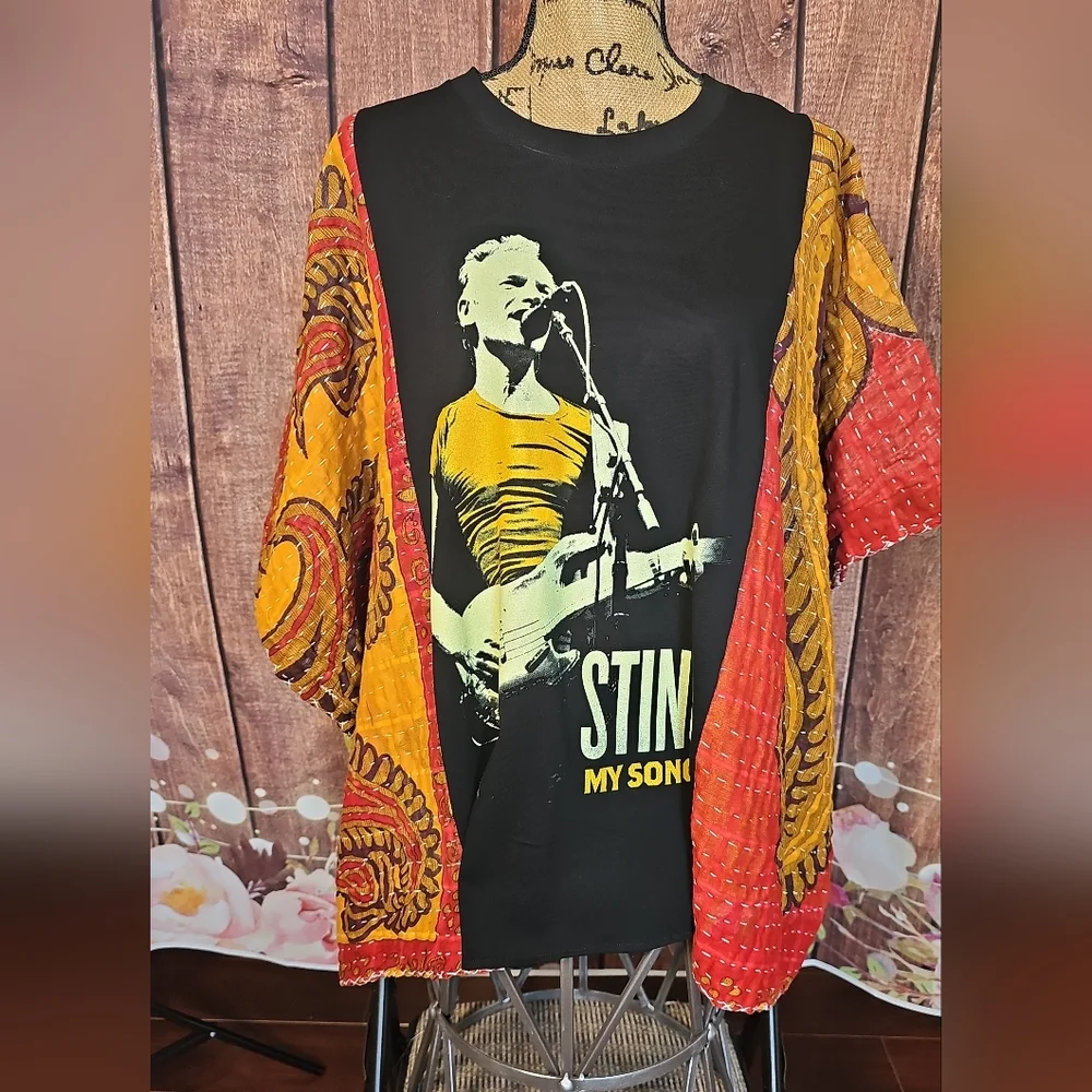 OOAK STING KANTHA TOP SM-3X - Picture 2 of 4